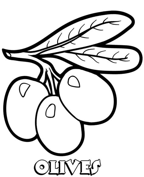 Coloring Pages Of Olive Trees