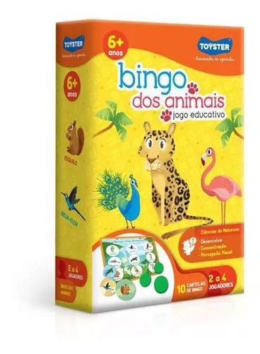 Jogo Educativo Bingo Dos Animais Toyster 2663 Parcelamento Sem Juros