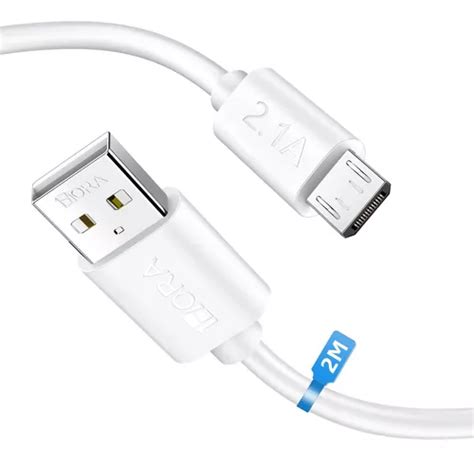 Cable 2 Metros V8 Micro Usb Android Datos Carga Rápida Luegopago