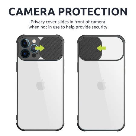 Olixar iPhone 13 Pro Max Camera Privacy Cover Case - Black