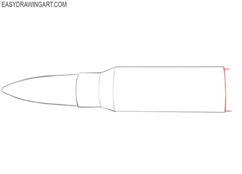 How To Draw A Bullet Easy Drawing Art