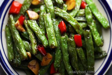 Dry Fried Green Beans Gan Bian Green Beans A Daily Food