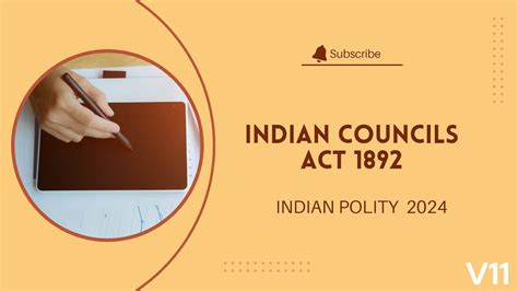 V Indian Councils Act Indian Polity Upsc Youtube