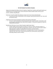 Scs Module Five Activity Template Docx Scs Module Five