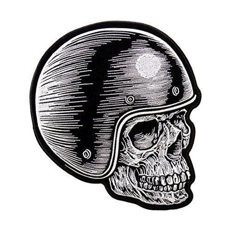 Mc Rider Side Skull Face Embroidered Patch By Patch Squad Skull