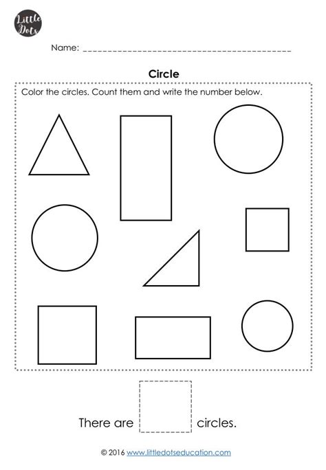 Pre K Math Shapes Worksheets And Activities Worksheets Library