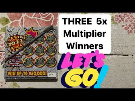 In A Row Cash Blast Multiplier Wins Florida Scratch Off Ticket