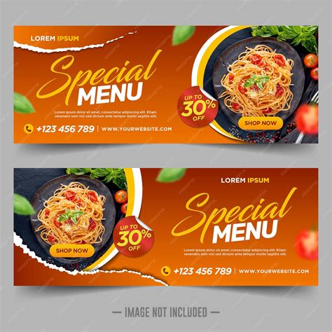 Premium Vector Food And Restaurant Banner Design Template