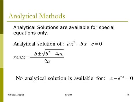 PPT CISE301 Numerical Methods Topic 2 Solution Of Nonlinear