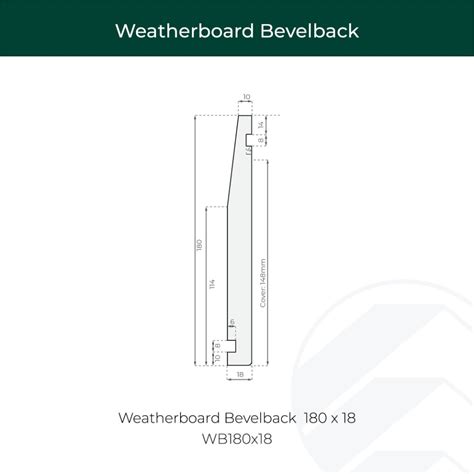 Weatherboard Bevelback 180 X 18 Southern Pine Products