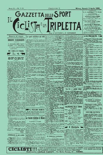 124 Anni Fa La Prima Gazzetta Dello Sport Periodicodaily Sport