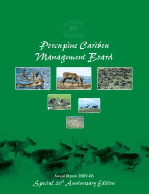 Fillable Online Porcupine Caribou Herd Management Report and Plan ...