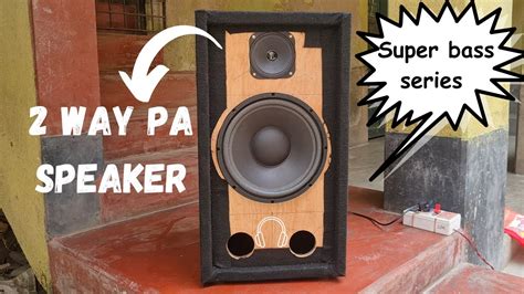 How To Make 2 Way Speaker Box Diy 10 Inch Speaker Box Making Youtube