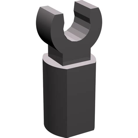 Lego Dark Stone Gray Bar Holder With Clip 11090 44873 Brick Owl