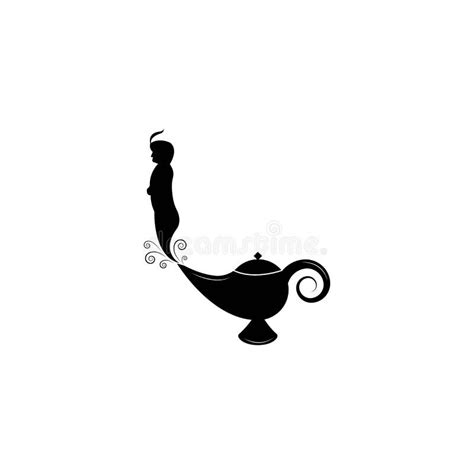 Genie Magic Lamp Logo Vector Stock Vector Illustration Of Genie