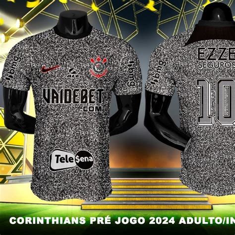 NOVA Camisa CORINTHIANS Qr Code LANÇAMENTO 2024 25 Frete Grátis ENVIO