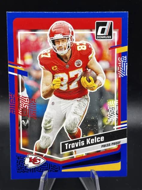 2023 DONRUSS TRAVIS Kelce épreuve de presse bleue 151 Kansas City