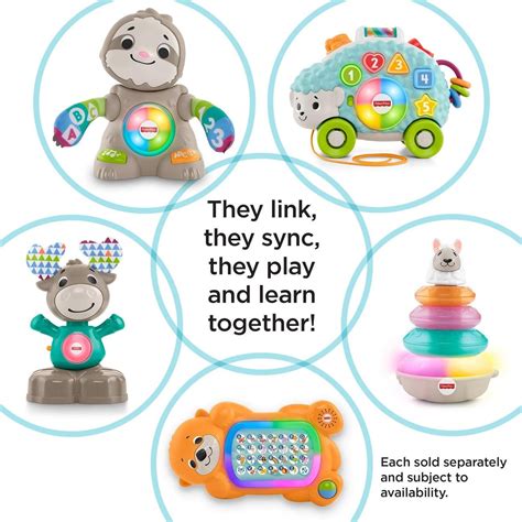 Fisher Price Linkimals Smooth Moves Sloth Interactive Educational Toy