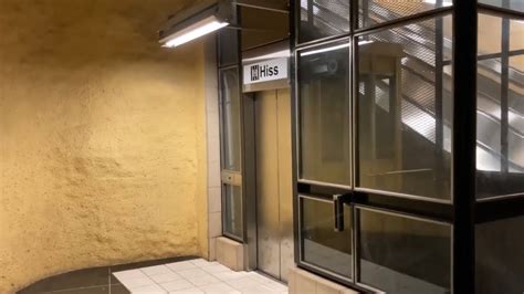 Amazing Kone Inclined Elevator Akalla Subway Station Kista