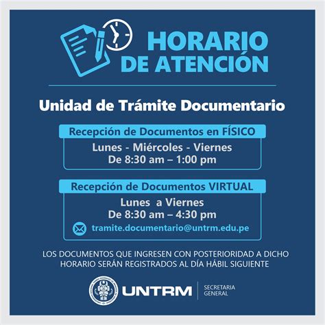 Horario De Atenci N Untrm