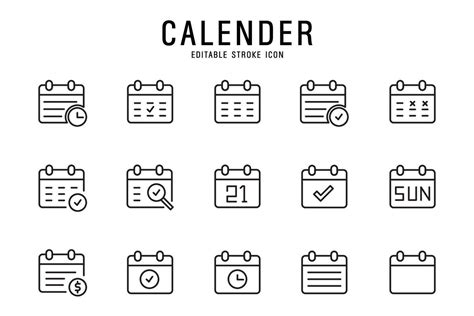 Calendario Icono Para Web Y M Vil Aplicaci N Calandrar Firmar Y S Mbolo