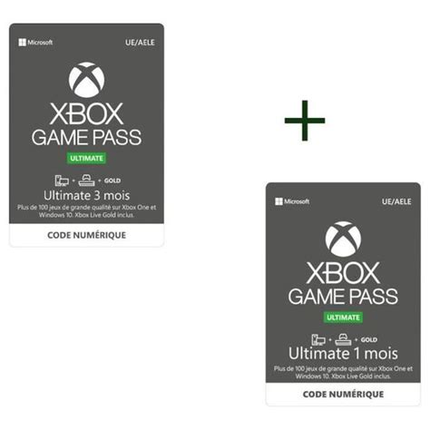 Abonnement Xbox Game Pass Ultimate 3 Mois Abonnement Xbox Game Pass