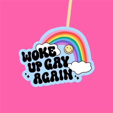 Gay Sticker Dishwasher Safe Waterproof Sticker For Water Bottles Lgbtq Stickers Coming Out