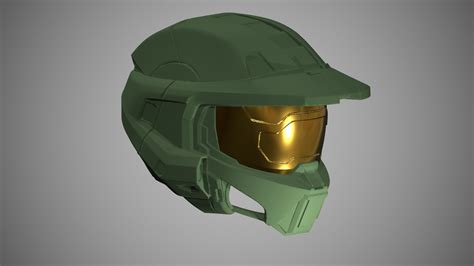 STL file Printable Halo Master Chief Helmet 😇・3D printer model to ...