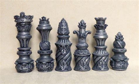 Large Ornate V Latex Chess Moulds Molds Etsy Uk