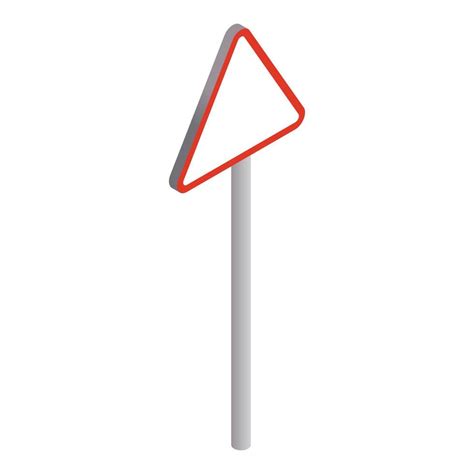 Road sign triangle with red rim icon 14668720 Vector Art at Vecteezy