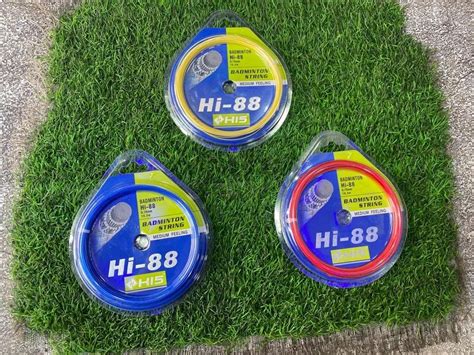 Blueyellow And Red Polyester Badminton String Model Namenumber Hi88