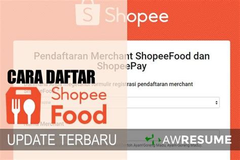 Cara Daftar Shopee Food Tanpa Npwp Shopee Seller International