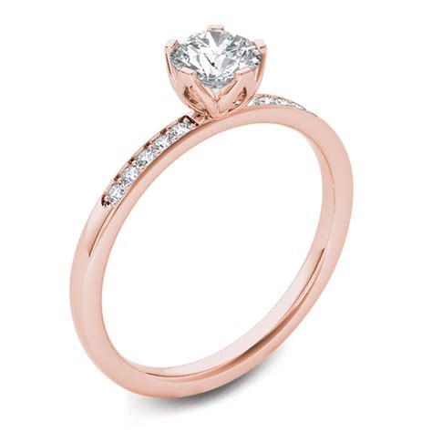 12 Ct Tw Diamond Engagement Ring In 14k Rose Gold Zales