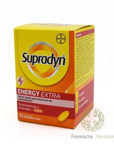 SUPRADYN ENERGY EXTRA 30 COMPRIMIDOS Energía rápida para sobreesfuerzo