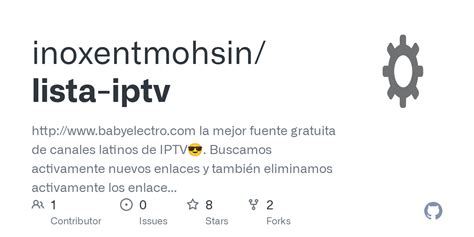 Github Inoxentmohsin Lista Iptv Babyelectro La Mejor