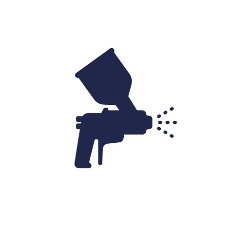 Spray Gun Paint Sprayer Icon On White 12117219 Vector Art At Vecteezy