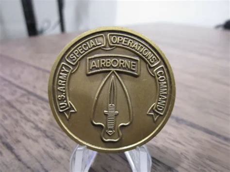 US ARMY SPECIAL Operations Command Airborne USASOC Challenge Coin 890L