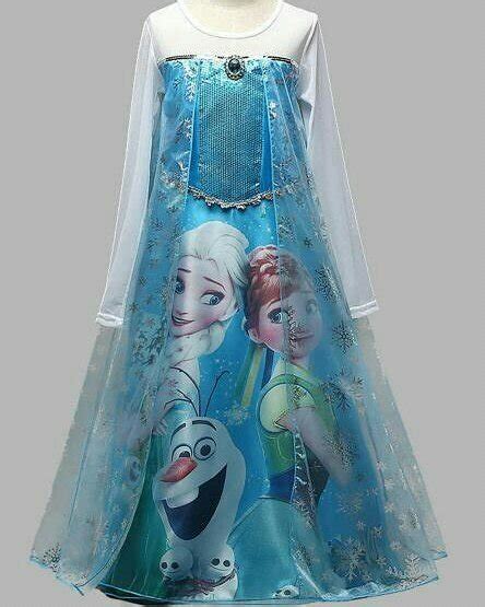 Jual Baju Dress Kostum Frozen Gambar Elsa Dan Anna Di Lapak Reiko Store