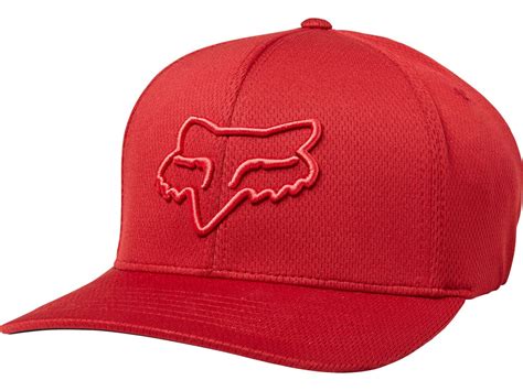 Fox Lithotype Flexfit Hat Red Biker Boarder De