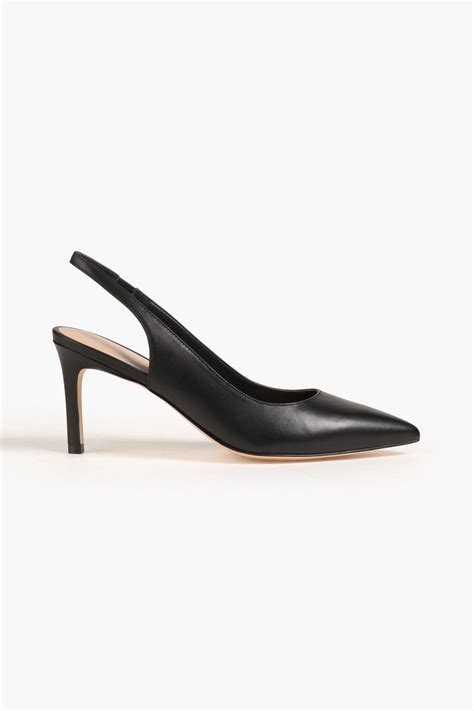 STUART WEITZMAN Dancer 75 Leather Slingback Pumps THE OUTNET