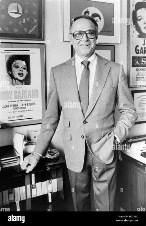 Sid Luft Posing In Front Of Judy Garland Posters Ca 1985 Stock Photo