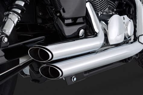 Vance Hines 18419 Shortshots 2 2 Chrome Staggered Exhaust System