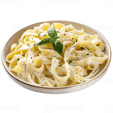 Fettuccine Alfredo Isolated On Transparent Background 52558003 Png