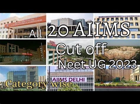 AIIMS Expected Cut Off 2023 NEET 2023 Cut Off 20 AIIMS Category