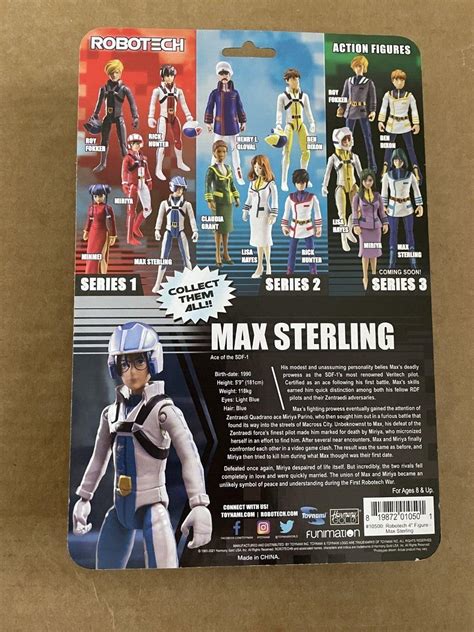 Toynami Robotech Max Sterling 4 Inch Action Figure Brand New Sjan23