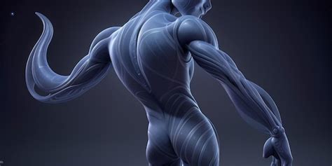 Premium Ai Image 3d Human Body Muscles Object Body Muscle Body Building Male Body Body System