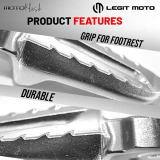 Legitmoto Honda Click V V Beat Fi V V Pillion Step Arm Footrest