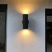 Auraglow Stainless Steel Indoor Outdoor Double Up Down Wall Light