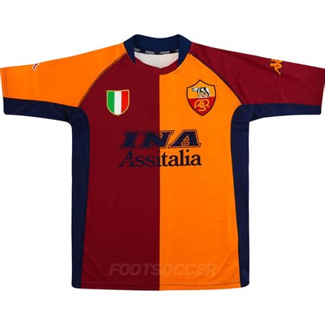 2001-02 AS Roma Home Retro Vintage Shirt | Football Soccer Pro