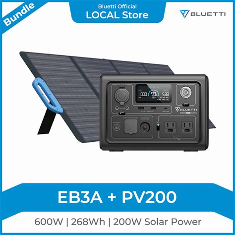 Bluetti Solar Generator Eb A With Pv Panel Included W Wh